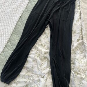 Black Elastic Pants